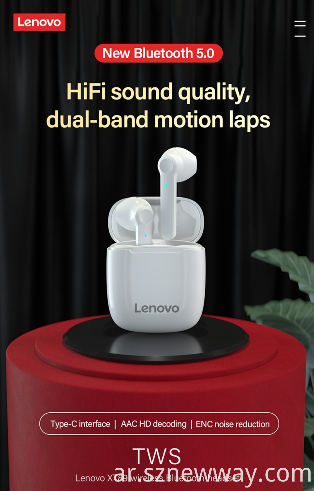 Lenovo Xt89 Wireless Earphone